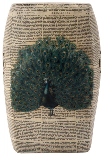 керамический столик-табурет garden stool с павлином в Прокопьевске