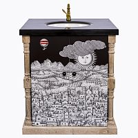 тумба с раковиной старый город нуар fornasetti в Прокопьевске