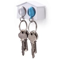 держатель+брелок для ключей двойной mini sparrow белый-голубой в Прокопьевске