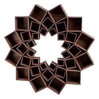 стеллаж лотос 3 круга орех от odingeniy в Прокопьевске