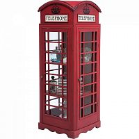 шкаф-витрина london telephone красный в Прокопьевске