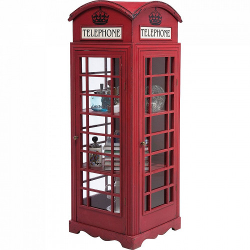 шкаф-витрина london telephone красный в Прокопьевске