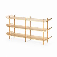стеллаж bentwood двойной светло-коричневый в Прокопьевске