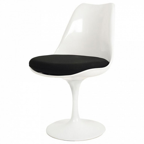 стул eero saarinen style tulip chair черная подушка в Прокопьевске