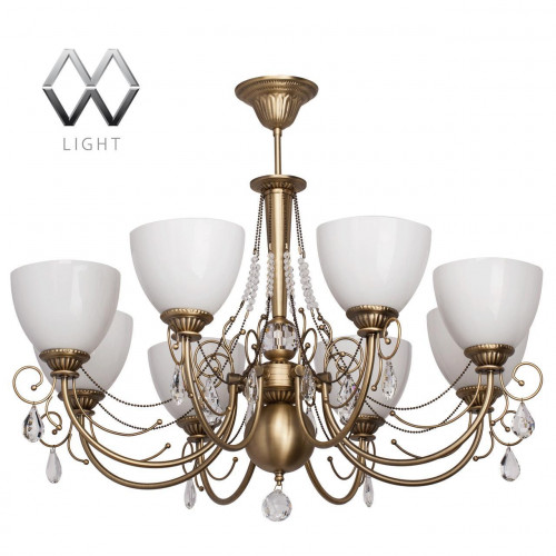 подвесная люстра mw-light фелиция 347016608 белая в Прокопьевске