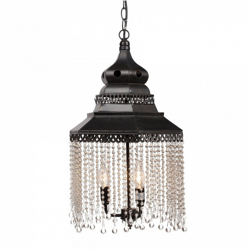 люстра подвесная черная с хрустальными подвесками chandelier в Прокопьевске