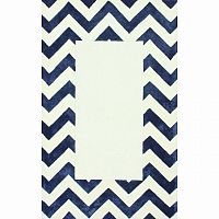 ковер zig zag синий с квадратом 240х330 в Прокопьевске
