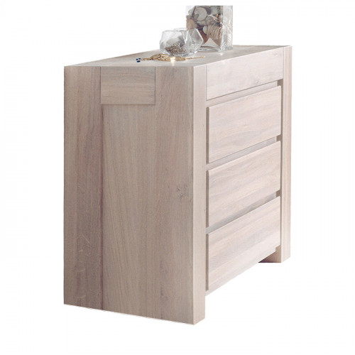 комод 3 bjorn отбеленный дуб, белый в Прокопьевске