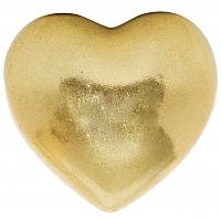 фигурка сердечко 7,6х7,1х4,6 золотое в Прокопьевске
