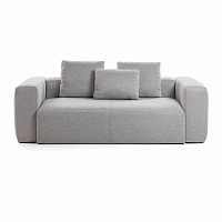 диван blok sofa 2 светло-серый от la forma (ex julia grup) в Прокопьевске
