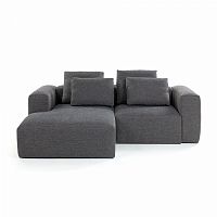 диван blok sofa 2 левый угол темно-серый от la forma (ex julia grup) в Прокопьевске