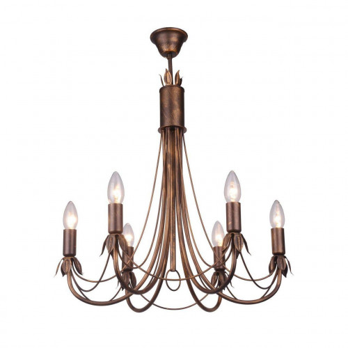 подвесная люстра toplight lucinda tl7350d-06br в Прокопьевске