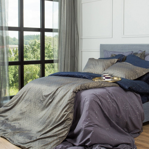 комплект постельного белья decoflux сатин евро twist dark в Прокопьевске