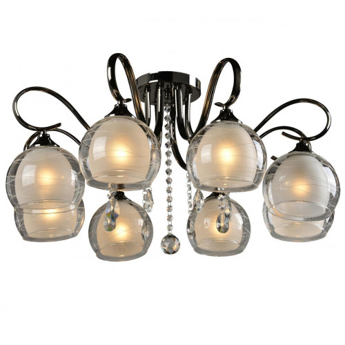 потолочная люстра idlamp merinella 877/8pf-darkchrome в Прокопьевске