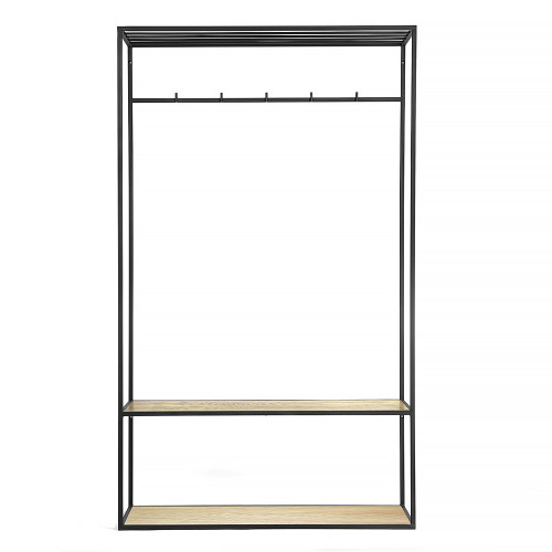 вешалка в прихожую hallra 2 black светлый дуб в Прокопьевске