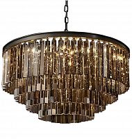 люстра odeon 4 rings smoke черное основание, дымчатое стекло в Прокопьевске