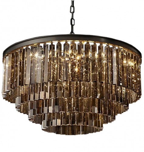 люстра odeon 4 rings smoke черное основание, дымчатое стекло в Прокопьевске