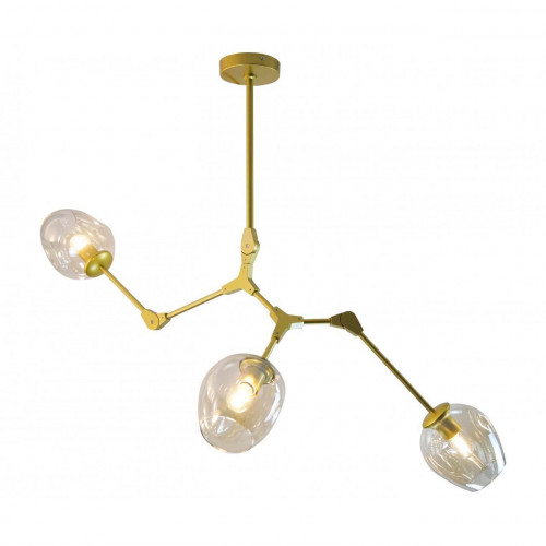 потолочная люстра kink light нисса 07512-3,33 янтарная в Прокопьевске