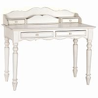 стол-бюро нордик с состариванием, без направляющих белый в Прокопьевске