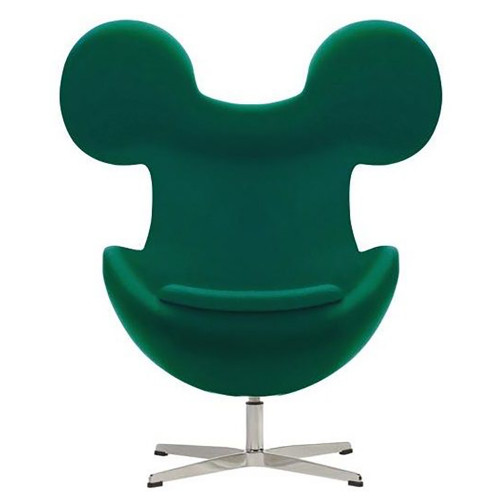 кресло egg mickey зеленое в Прокопьевске
