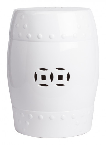 керамический столик-табурет garden stool белый в Прокопьевске