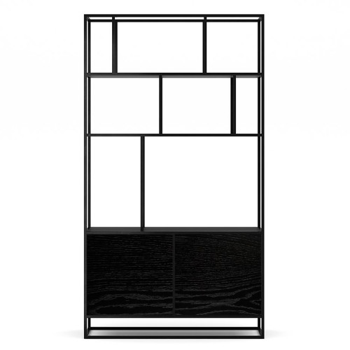 стеллаж makella new black черный дуб в Прокопьевске