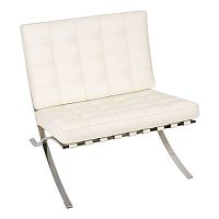 кресло barcelona style chair белое в Прокопьевске