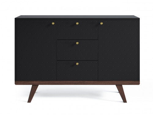 комод thimon v2 темный дуб чёрный гравировка 12 в Прокопьевске