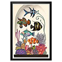 арт-постер микромир, версия рыбы в Прокопьевске