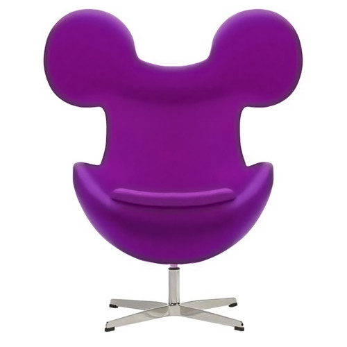 кресло egg mickey фиолетовое в Прокопьевске